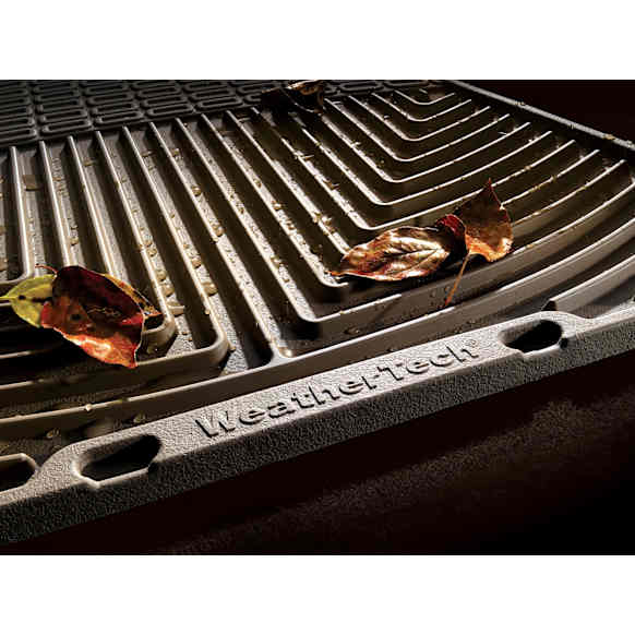 W530 Front Row All-weather Series Flat Floor Mat, Black Made of Rubberized Thermoplastic Elastomer