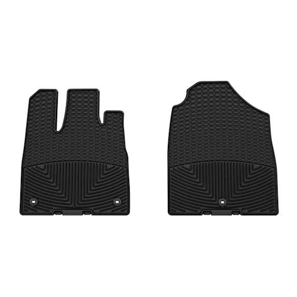 2025 Honda Pilot - All-weather Series, Black, Front Row, Molded Floor Liner, Sport Utility, Made of Rubberized Thermoplastic Elastomer