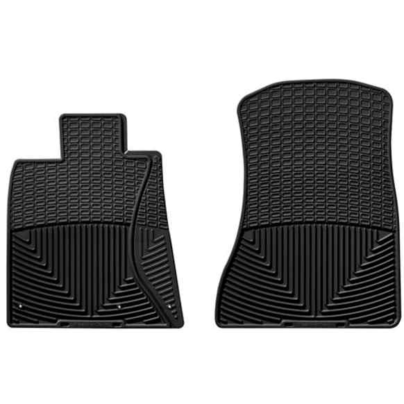 W79 Front Row All-weather Series Flat Floor Mat, Black Made of Rubberized Thermoplastic Elastomer