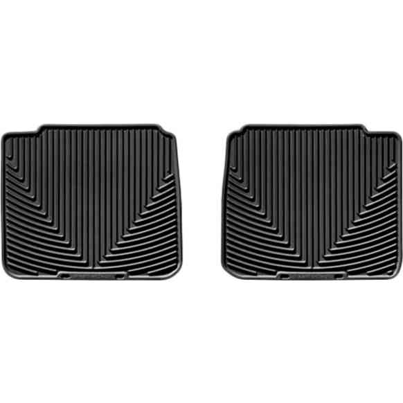 W85 Second Row All-weather Series Flat Floor Mat, Black Made of Rubberized Thermoplastic Elastomer