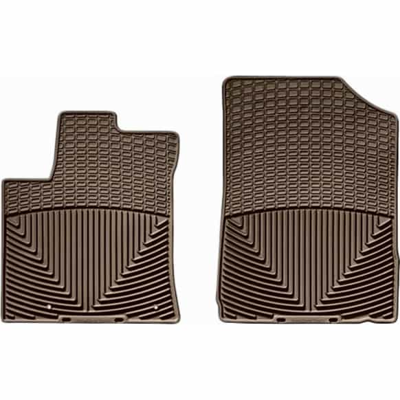 W96TN Front Row All-weather Series Flat Floor Mat, Tan Made of Rubberized Thermoplastic Elastomer