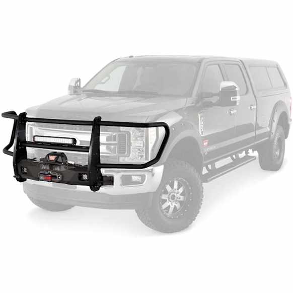 103012 Grille Guard, Powdercoated Black Steel