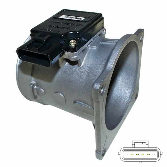 1997 Ford E-350 Econoline - Mass Air Flow Sensor, Eng. VIN: L, Naturally Aspirated, 5.4L 8Cyl, Without Housing