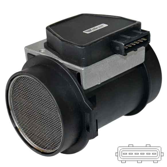 245-1481 Mass Air Flow Sensor, 6 Cyl., 2.9L Engine, Full Assembly with Housing