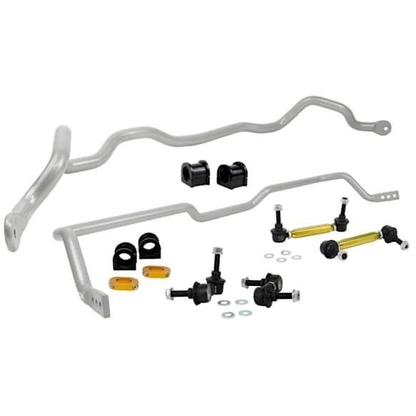 BMK009 Front and Rear Sway Bar Kit, Powdercoated Silver