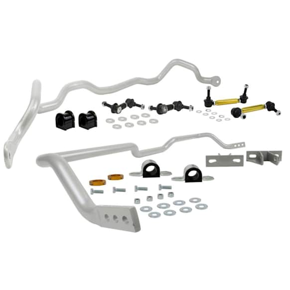 BMK009M Front and Rear Sway Bar Kit, Powdercoated Silver