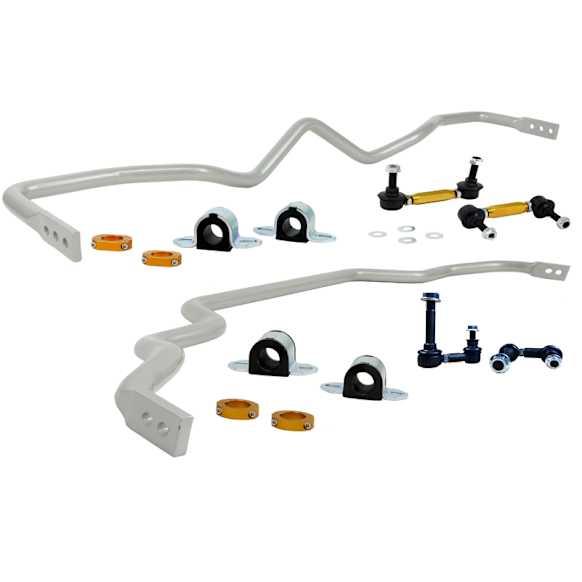 BNK014 Front and Rear Sway Bar Kit,, Powdercoated Silver