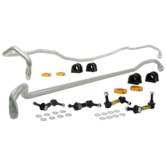 BSK014 Front and Rear Sway Bar Kit, Powdercoated Silver