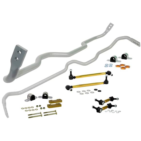 BWK004 Front and Rear Sway Bar Kit, Powdercoated Silver