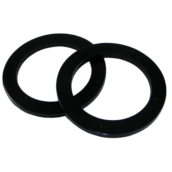 W71478 Coil Spring Insulator - Black, Synthetic Elastomer, Direct Fit, Set of 2