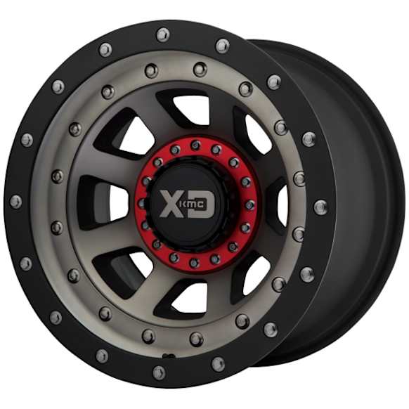 XD13779067912N Aluminum Satin Black Wheel, 17 in. X 9 in., 6 x 5.5 Bolt Pattern