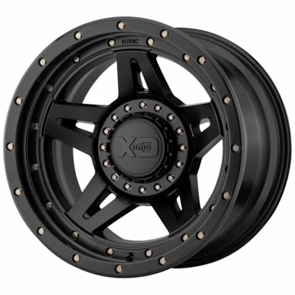 XD13829035700 Aluminum Satin Black Wheel, 20 in. X 9 in., 5 x 5 in. / 5 x 5.5 in. Bolt Pattern