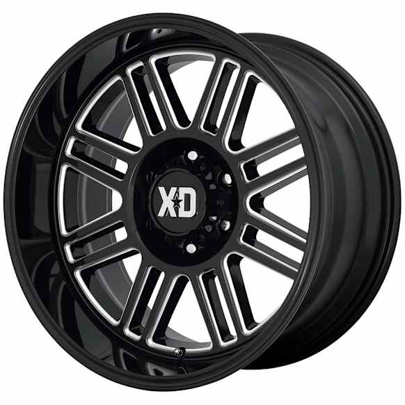 XD85021080318N Aluminum Gloss Black Wheel, 20 in. X 10 in., 8 x 6.5 in. Bolt Pattern