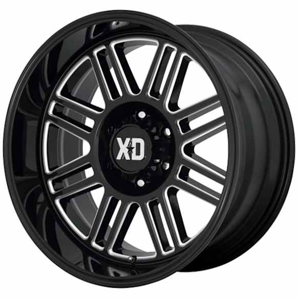 XD85029068300 Aluminum Gloss Black Wheel, 20 in. X 9 in., 6 x 5.5 Bolt Pattern