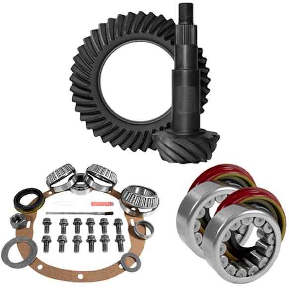 ZGK2009 8.5" GM 4.56 Rear Ring & Pinion, Install Kit, Axle Bearings, 1.78" Case Journal
