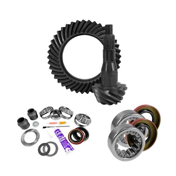 YGK2096 9.75" Ford 4.11 Rear Ring & Pinion, Install Kit, 2.99" Od Axle Bearings & Seals