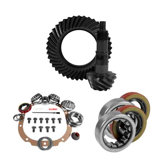 YGK2218 8.8" Ford 3.73 Rear Ring & Pinion, Install Kit, 2.25" Od Axle Bearings & Seals
