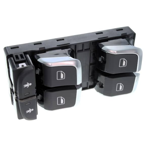 2017 Audi S6 - Front, Driver Side Window Switch, Switch Panel Assembly, Black