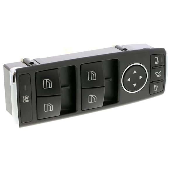 V30-73-0221 Front, Driver or Passenger Side Window Switch Black