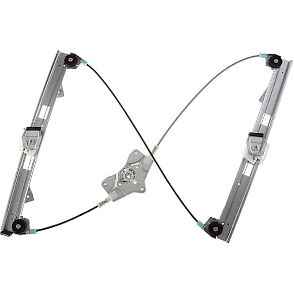 82-211A Front, Driver Side OE Replacement Series Power Window Regulator, Without Motor