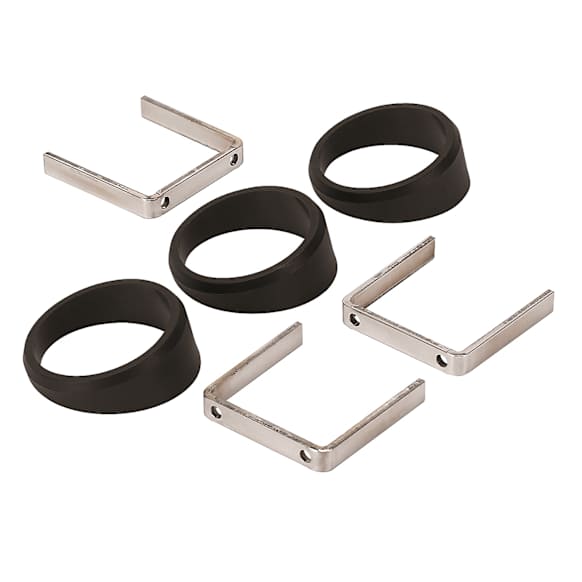 2234 Gauge Mount, Angle Rings, 3 Pcs. Black, For 2 1/16in. Gauges
