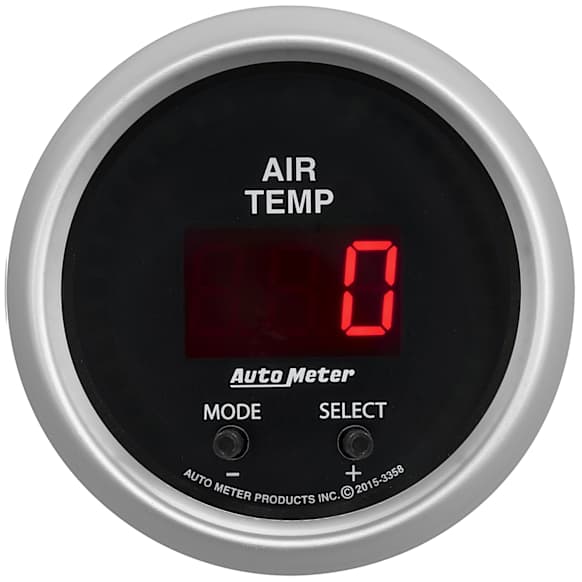 3358 Sport-Comp Series Gauge, Air Temp, Dual, 2 1/16in. 0-300f, Digital.
