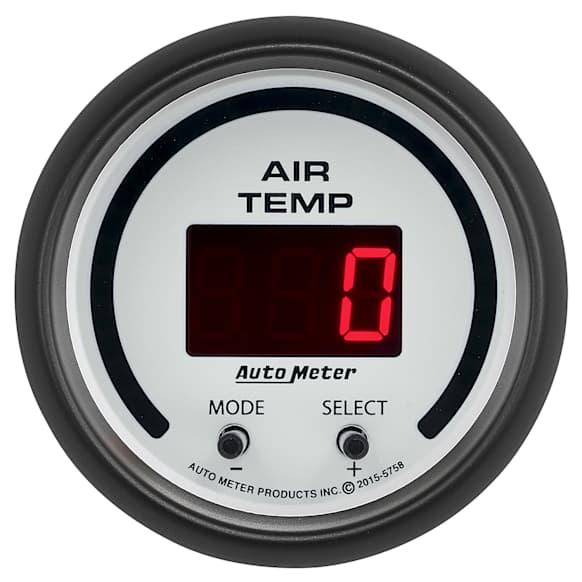 5758 Phantom Series Gauge, Air Temp, Dual, 2 1/16in. 0-300f, Digital, Phantom Series