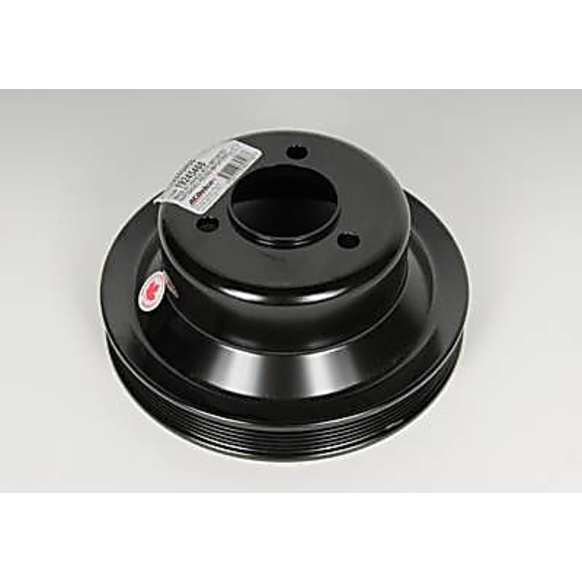 19245468 GM Original Equipment Series Crankshaft Pulley - Black, Steel, Direct Fit, Sold individually