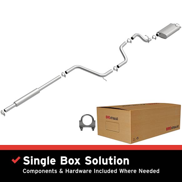 106-0073 Cat-Back Exhaust System, 3.0L, 6Cyl, Made of Aluminized Steel, Direct-Fit Exhaust Series