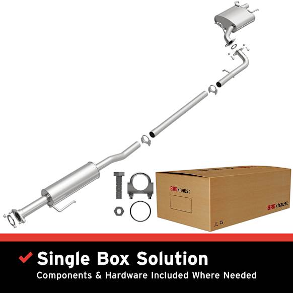 106-0078 Cat-Back Exhaust System, Made of Aluminized Steel, Direct-Fit Exhaust Series