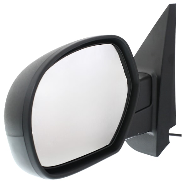 Driver Side Mirror, Power Adjust, Heated, Manual Folding, Textured Black, No Signal Light, No Memory, No Puddle Light, No Auto-Dimming, No Blind Spot Feature