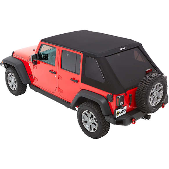 56853-17 Trektop Fastback Soft Top - With Frame (Frame Included) Black twill