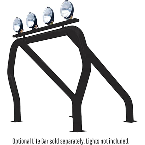 9009560SSB Bed Bar - Powdercoated Black, Steel, Direct Fit, Sold individually