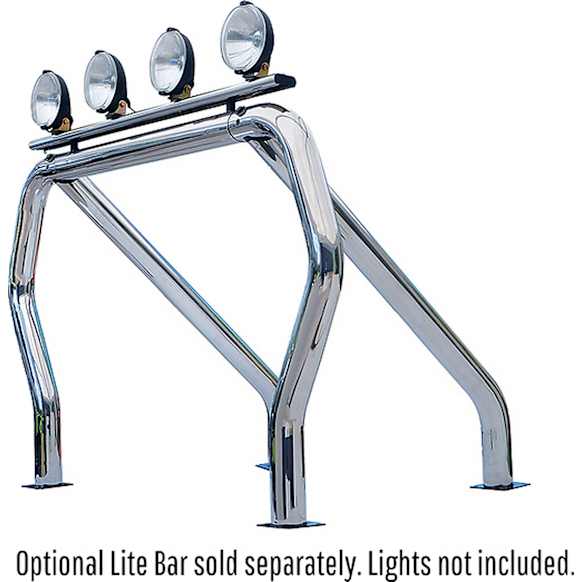 9009560SSC Bed Bar - Chrome, Steel, Direct Fit, Sold individually