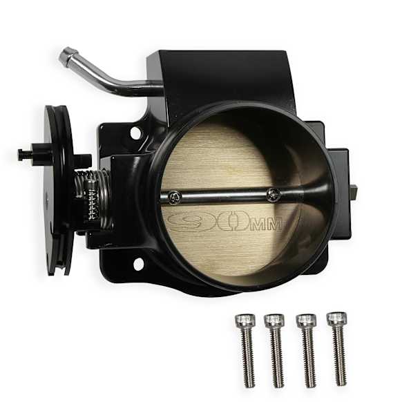 860010 Sniper EFI Throttle Body, 90 mm, Anodized Black Aluminum, Sold Individually