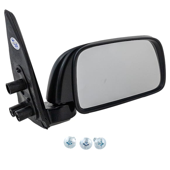 Passenger Side Mirror, Manual Adjust, Manual Folding, Non-Heated, Textured Black, No Signal Light, No Memory, No Puddle Light, No Auto-Dimming, No Blind Spot Feature