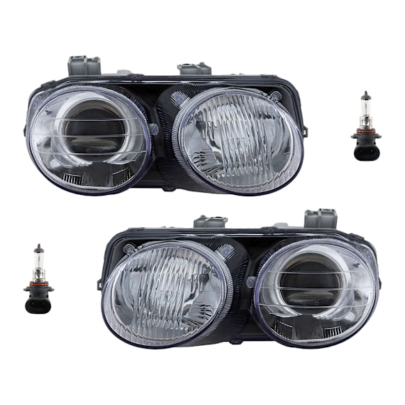 4-Piece Kit Halogen Headlights, With bulb(s), Includes (2) Headlight and (2) Headlight Bulb
