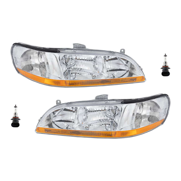 4-Piece Kit Halogen Headlights, With bulb(s), Includes (2) Headlight and (2) Headlight Bulb