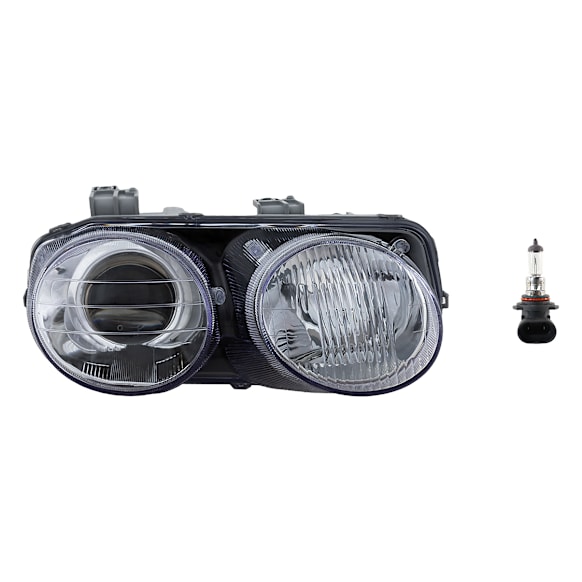 2-Piece Kit Halogen Headlights, With bulb(s), Includes (1) Headlight and (1) Headlight Bulb