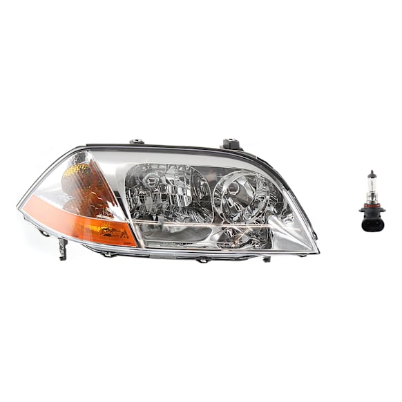 2-Piece Kit Halogen Headlights, With bulb(s), Includes (1) Headlight and (1) Headlight Bulb