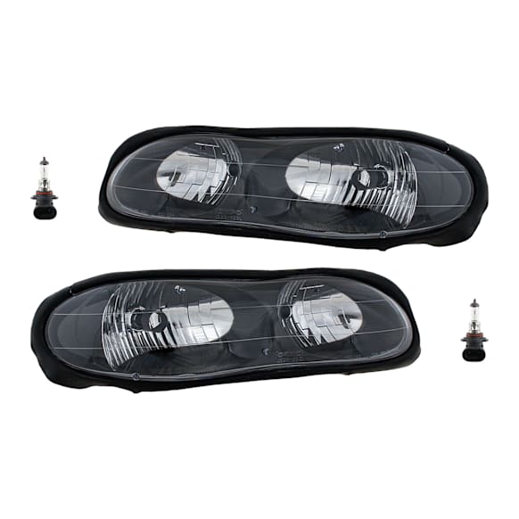 4-Piece Kit, Driver and Passenger Side Halogen Headlight, With bulb(s), OE Replacement, Includes (2) Headlight and (2) Headlight Bulb