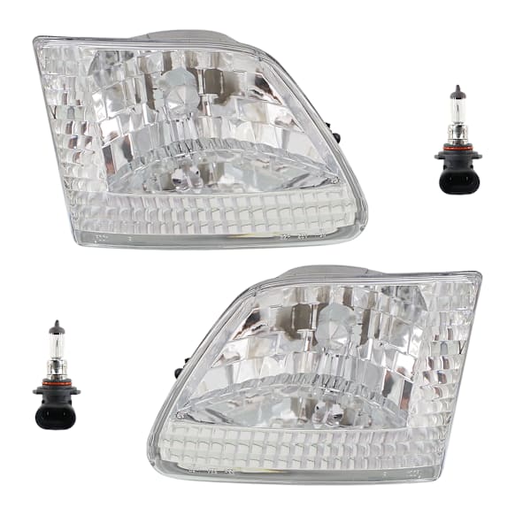 4-Piece Kit Halogen Headlights, With bulb(s), Includes (2) Headlight and (2) Headlight Bulb