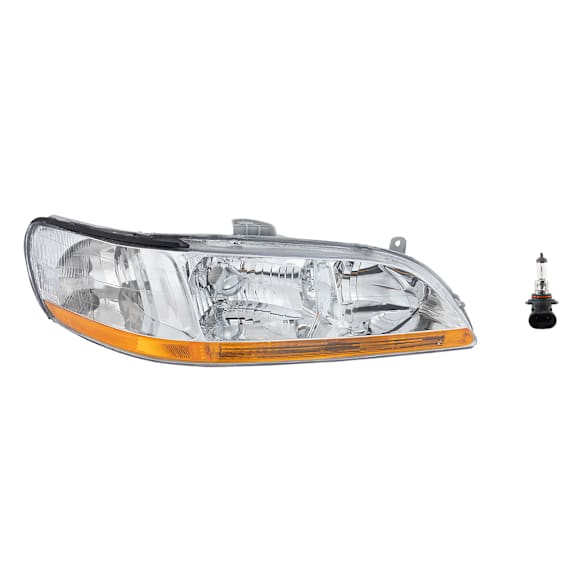2-Piece Kit Halogen Headlights, With bulb(s), Includes (1) Headlight and (1) Headlight Bulb
