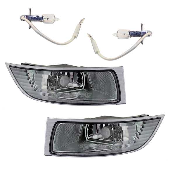 4-Piece Kit, Front, Driver and Passenger Side Halogen Fog Light, Without bulb(s), For Models Without Sport Package, Includes (2) Fog Light and (2) Fog Light Bulb