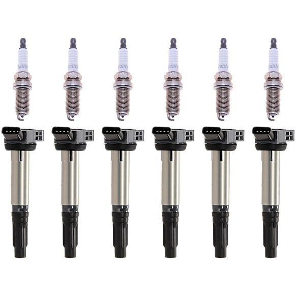 12-Piece Kit Ignition Coil, Includes (6) Ignition Coil and (6) Spark Plug