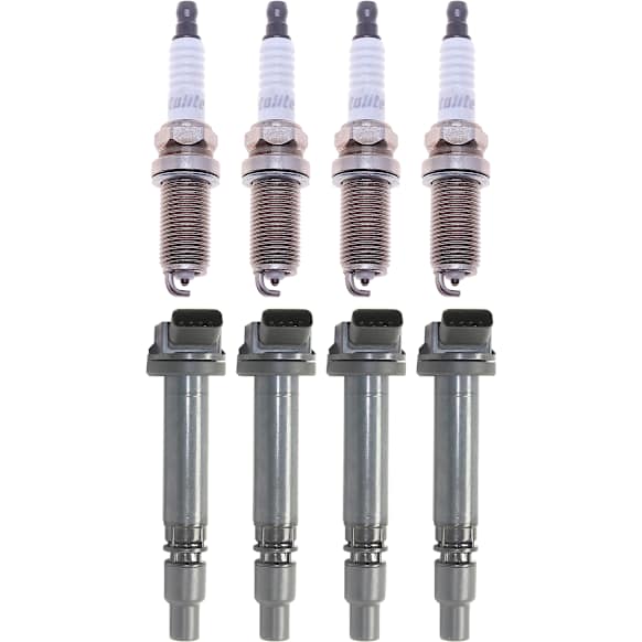 8-Piece Kit Ignition Coil, Includes (4) Ignition Coil and (4) Spark Plug