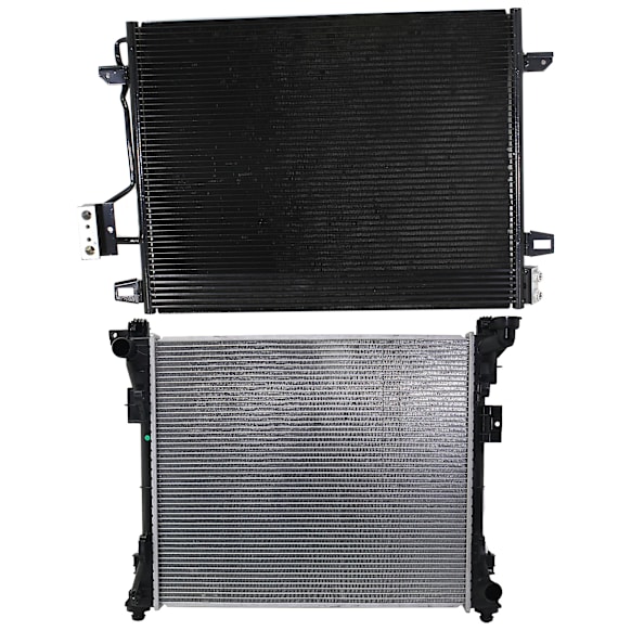2-Piece Kit Radiator, with A/C Condenser, 3.3L/3.6L/3.8L Eng., Plastic Tank