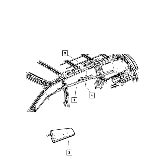 68053130AA Direct Fit Airbag, Sold Individually
