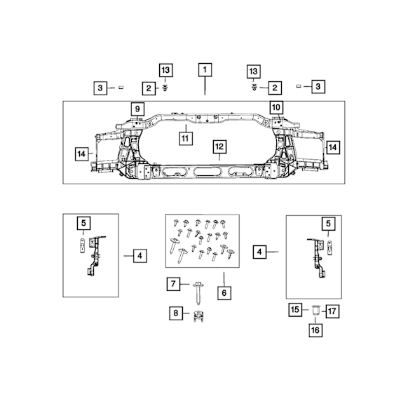 68222835AA Direct Fit Radiator Screw, Sold Individually