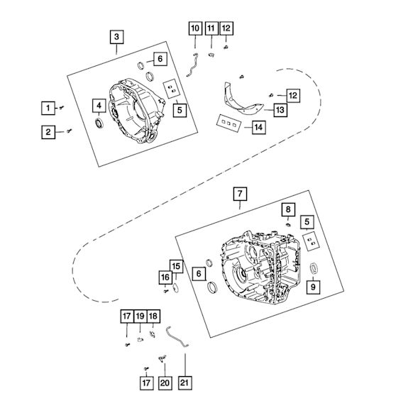 68374607AA Transfer Case Oil Pump Housing Seal